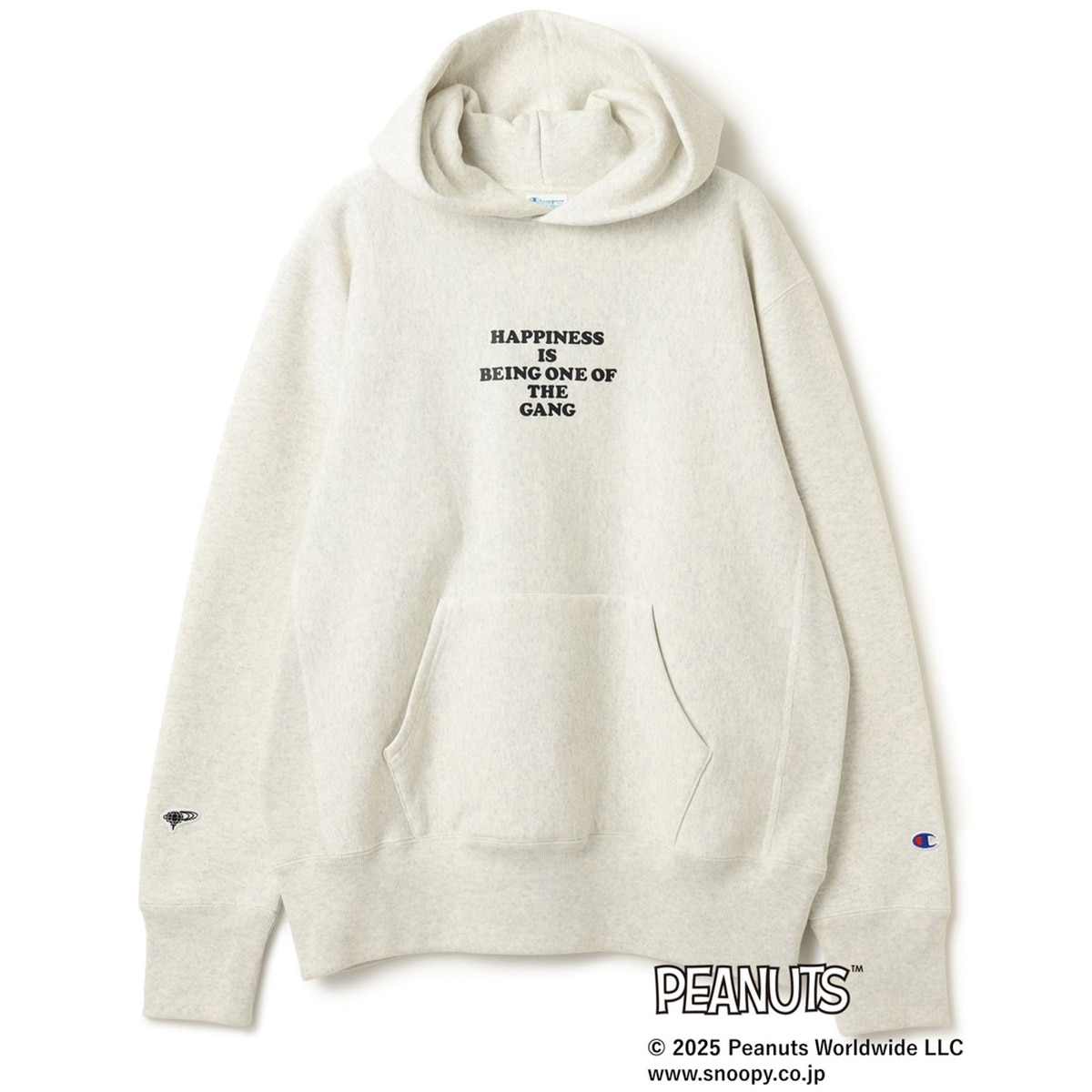 別注 Champion THE PEANUTS GANG リバースウィーブ(R) パーカー(中間着