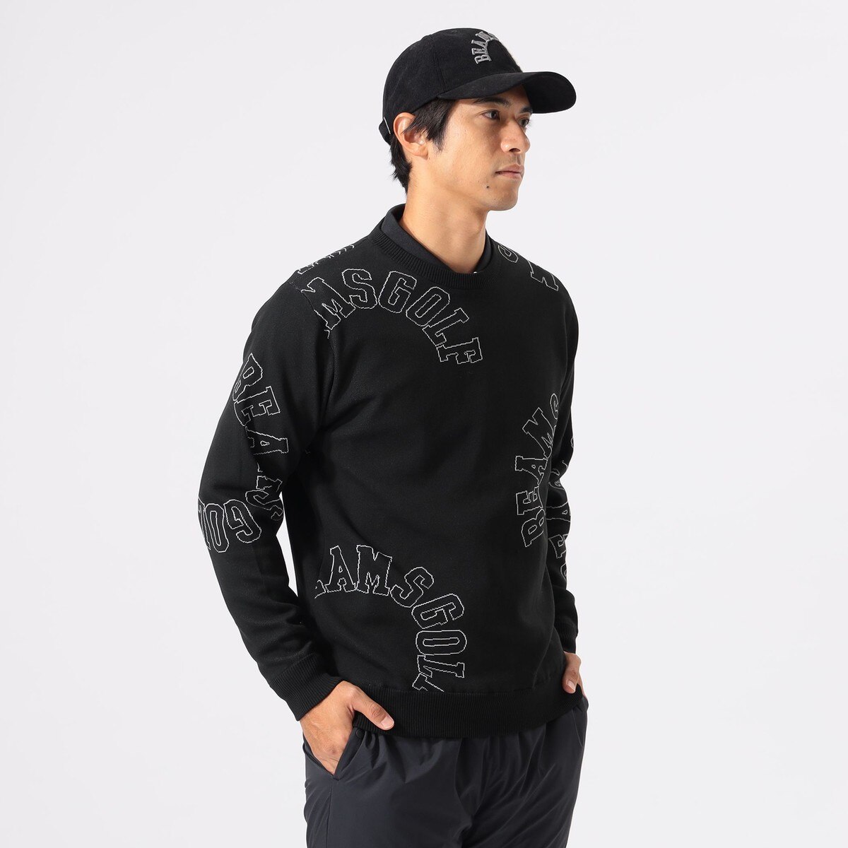 BEAMSGOLF 裏地付きクルーネックセーター BEAMSGOLF 裏地付きクルーネックセーター BEAMSGOLF 裏地付きクルー