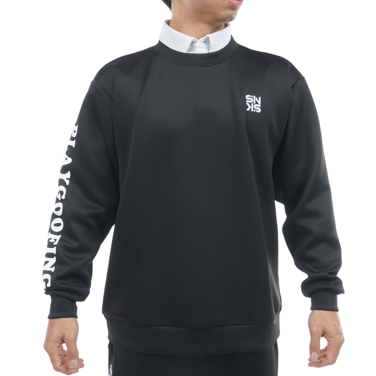 ストレッチ ダンボールニットクルーネックスウェット(中間着(セーター