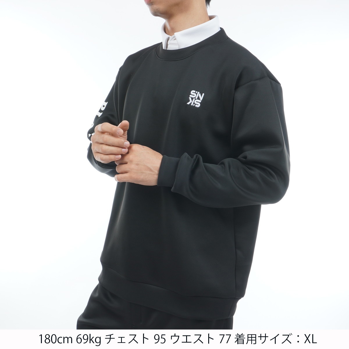 ストレッチ ダンボールニットクルーネックスウェット(中間着(セーター