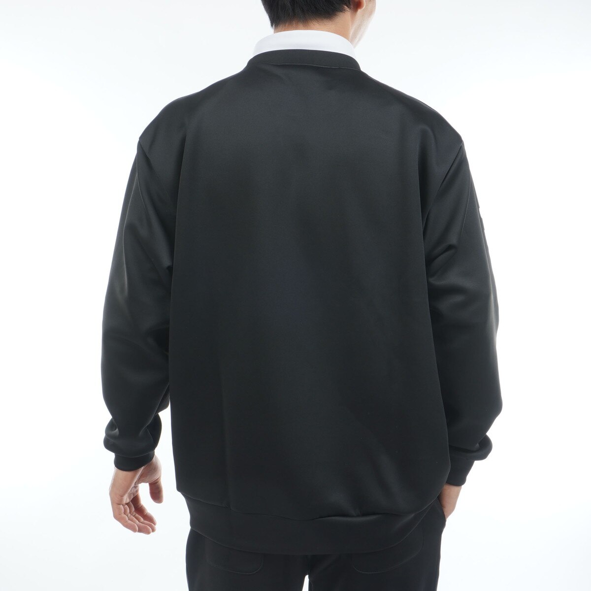 ストレッチ ダンボールニットクルーネックスウェット(中間着(セーター