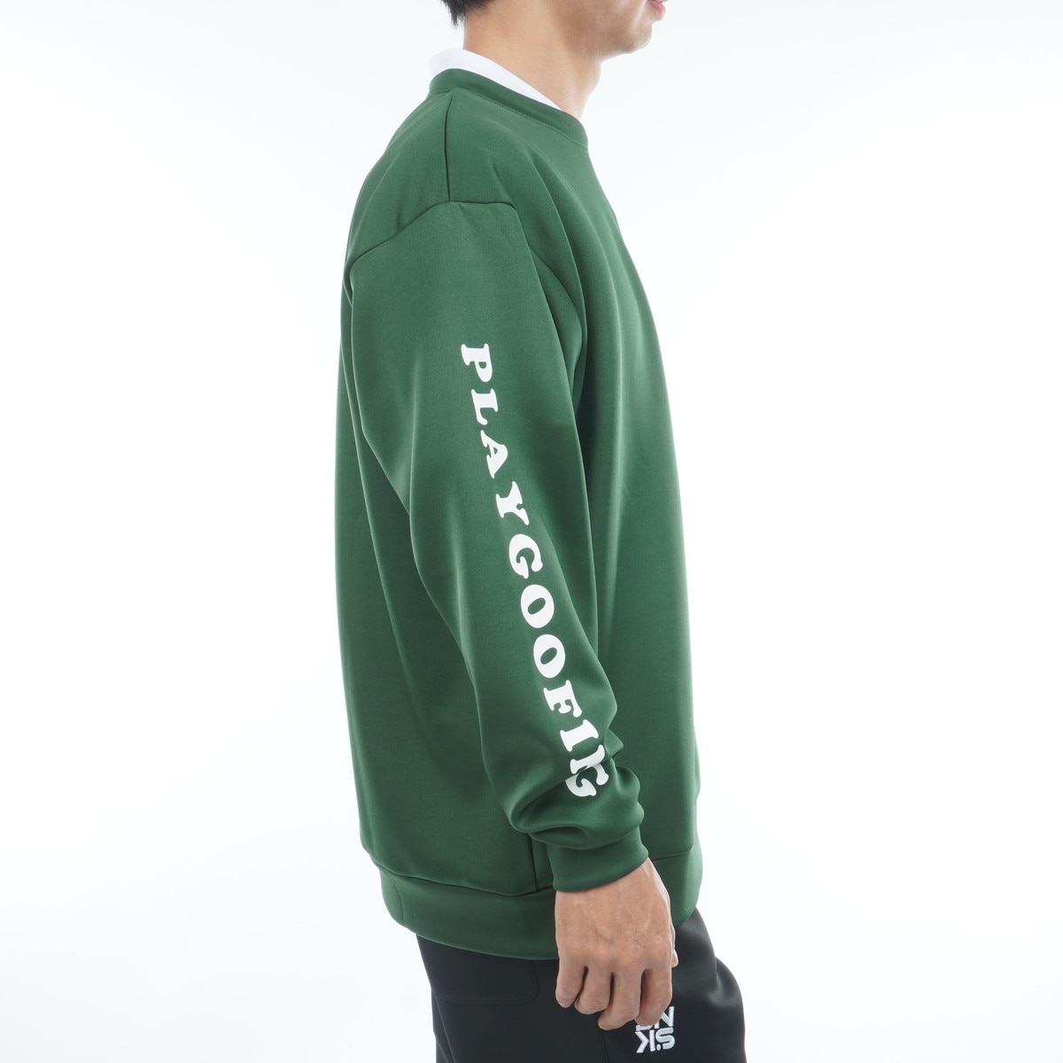 ストレッチ ダンボールニットクルーネックスウェット(中間着(セーター