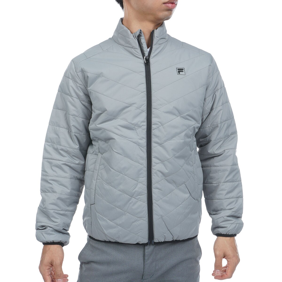 セール・アウトレット】ストレッチ 中綿キルトブルゾン(アウター