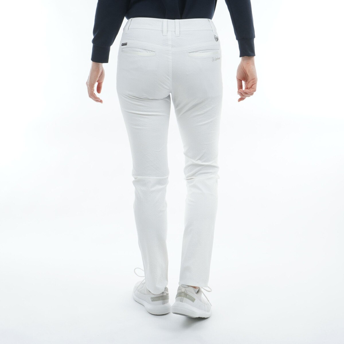 ○★新品未使用　St ANDREWS　サッカーストレッチパンツ　LL　ホワイト セール・アウトレット】サッカーストレッチパンツ レディス(ロング