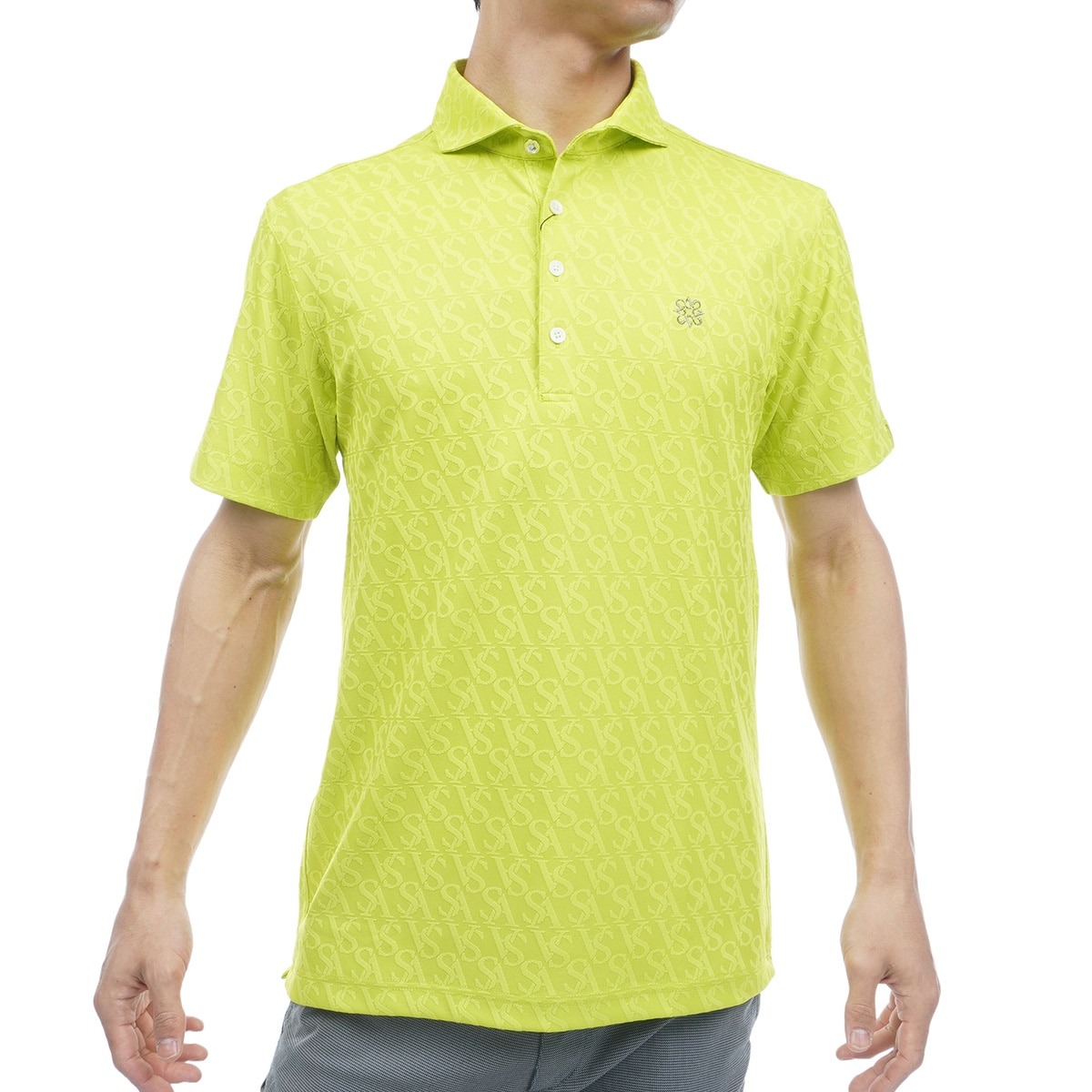 SAロゴジャカード半袖ポロシャツ(半袖シャツ・ポロシャツ)|St ANDREWS