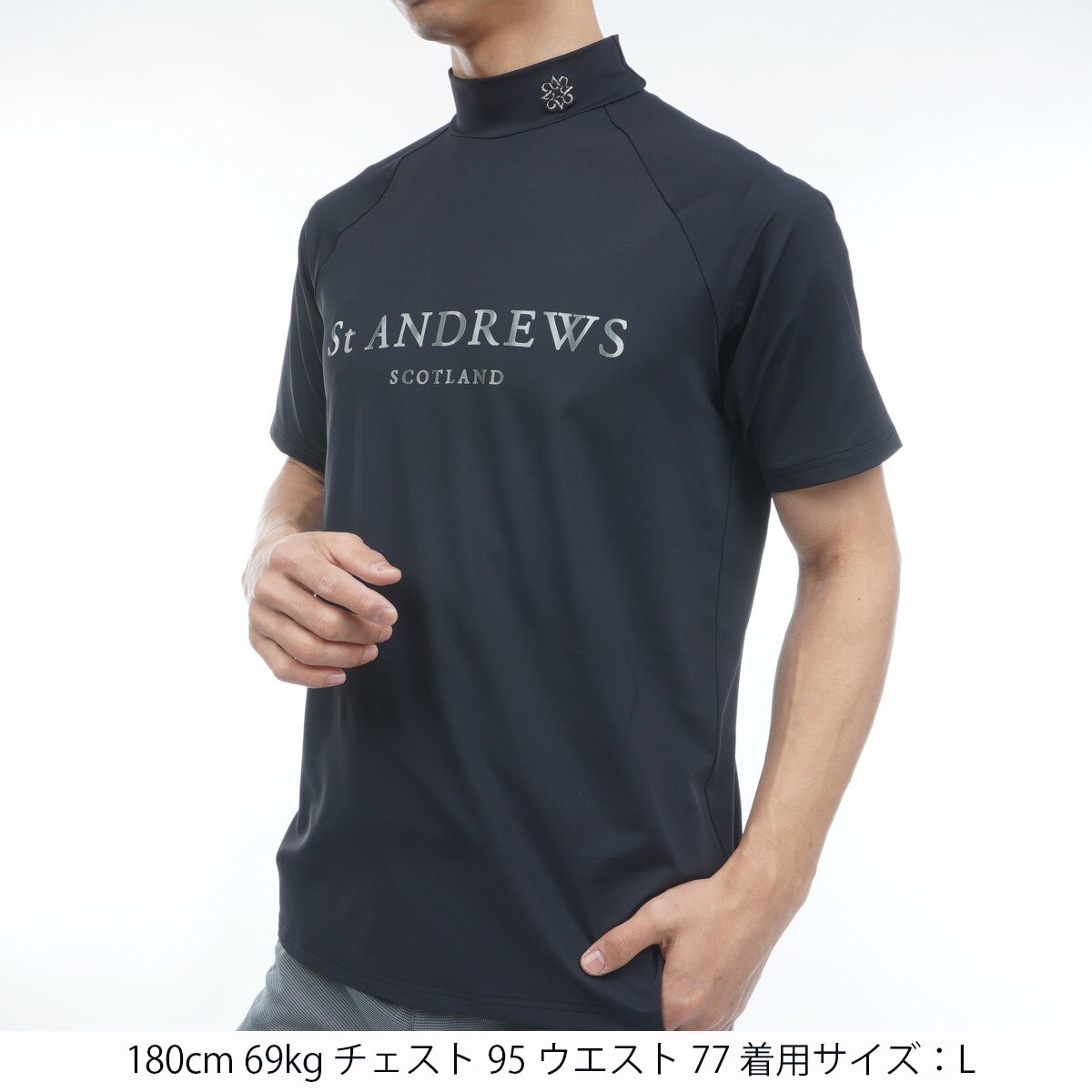 ベア天竺ハイネック半袖シャツ(半袖シャツ・ポロシャツ)|St ANDREWS