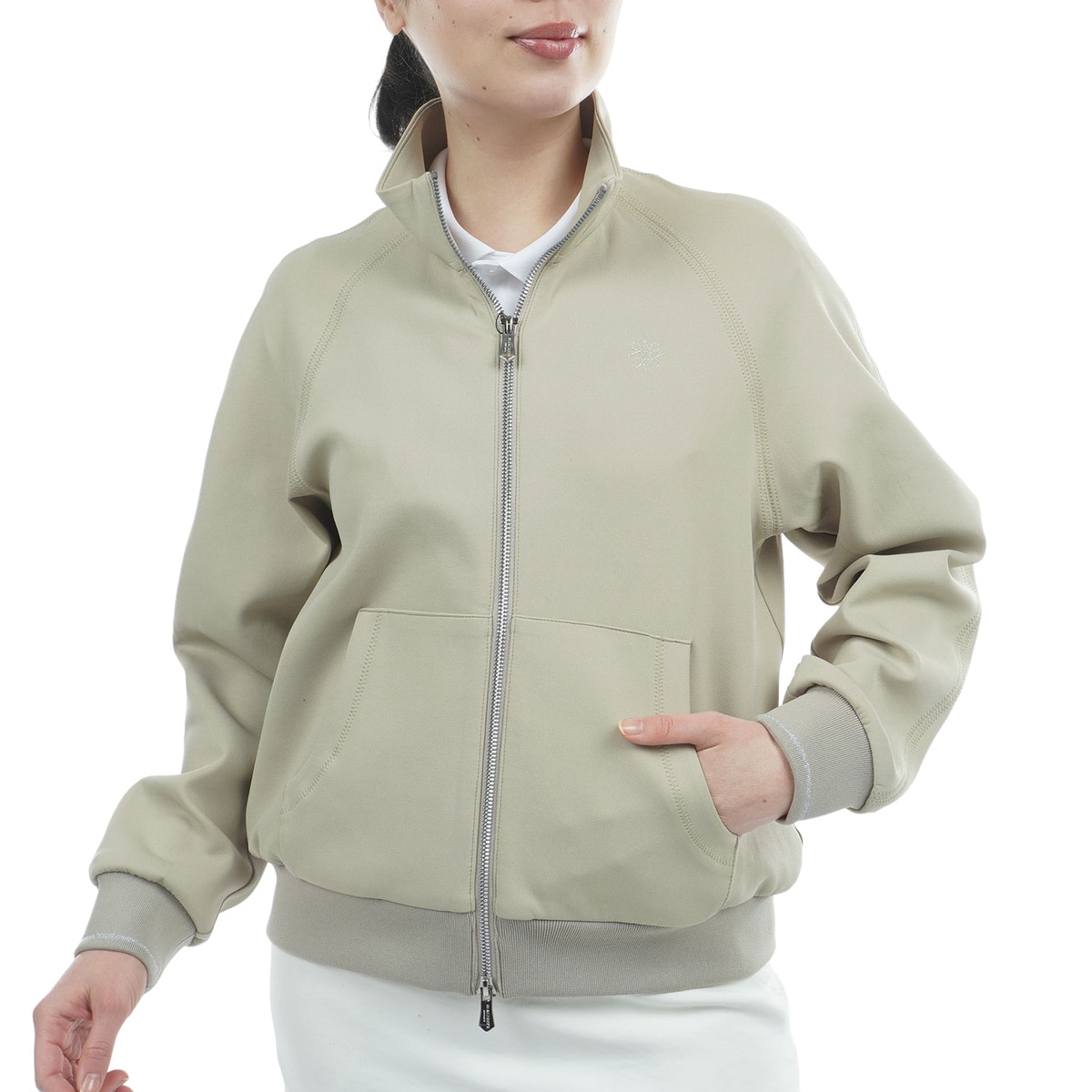 ダンボールニットブルゾン レディス(アウター(ブルゾン、ウインド