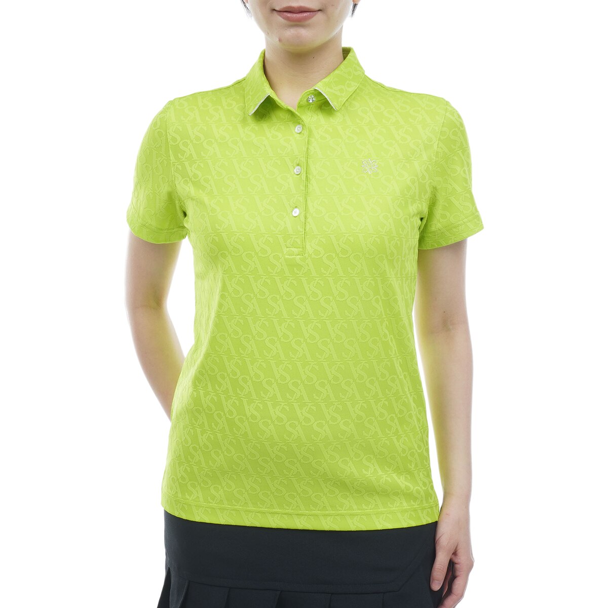 SAロゴジャカード半袖ポロシャツ レディス(半袖シャツ・ポロシャツ)|St