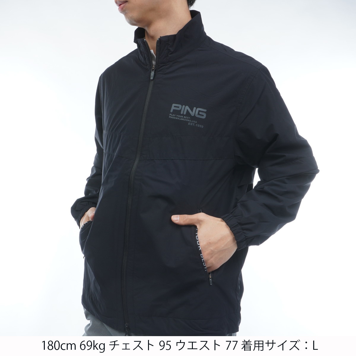 2WAY 撥水ブルゾン(アウター(ブルゾン、ウインド、ジャケット))|PING