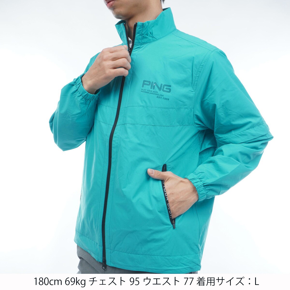 2WAY 撥水ブルゾン(アウター(ブルゾン、ウインド、ジャケット))|PING