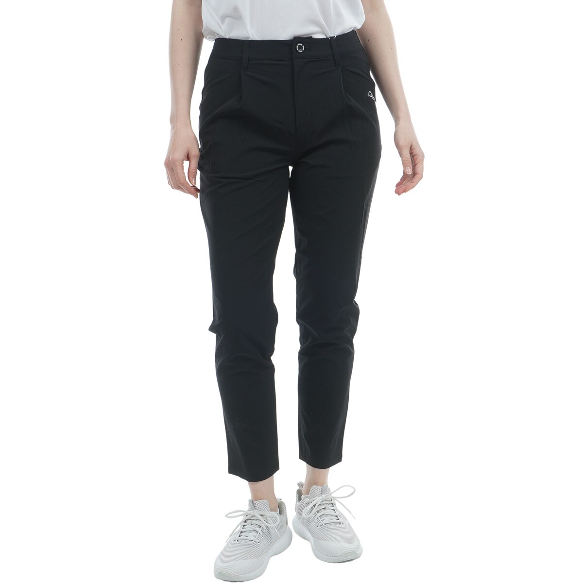 フィット＆ストレッチワンタックテーパードパンツ レディス(ロング