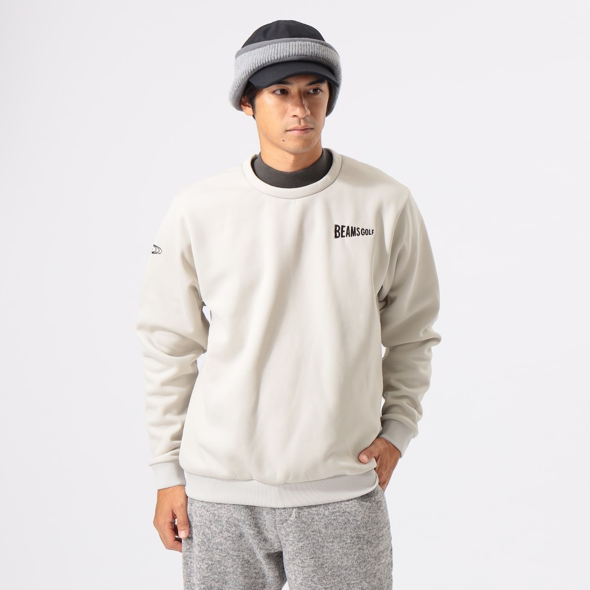 ORANGE LABEL KARUISHI レイヤード風 プルオーバー(中間着(セーター