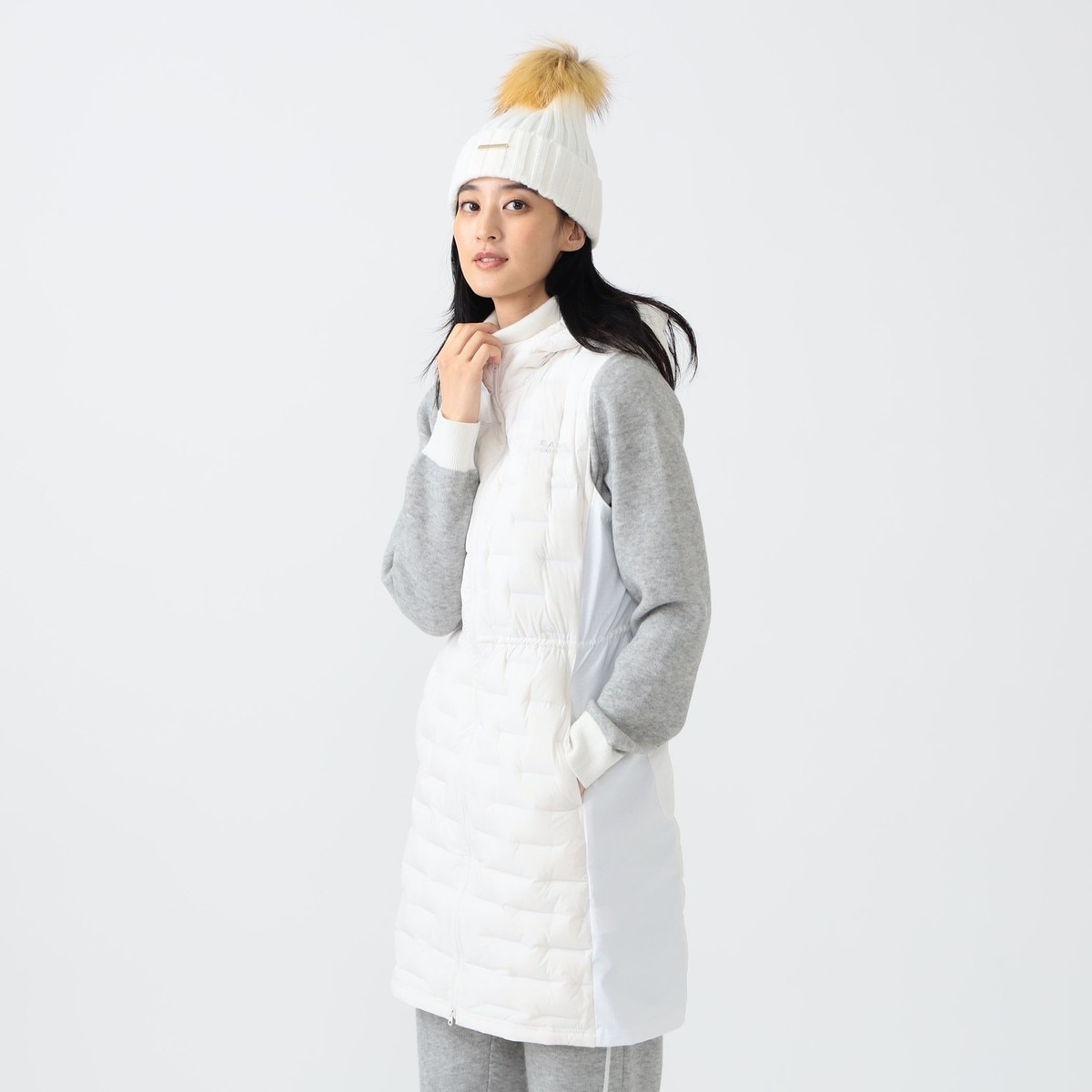 PURPLE LABEL 接結ダウン 切替ワンピース レディス(ワンピース)|BEAMS