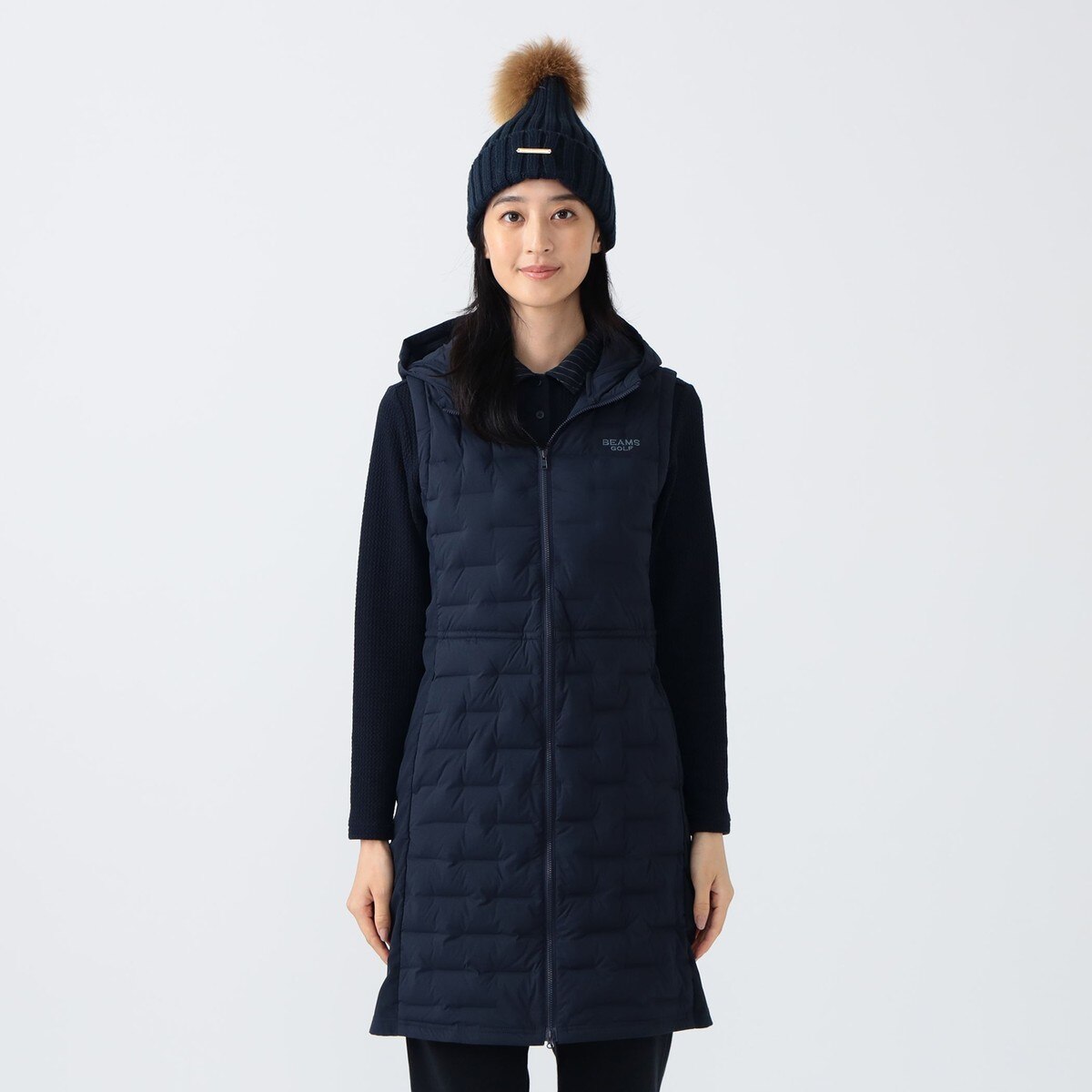 PURPLE LABEL 接結ダウン 切替ワンピース レディス(ワンピース)|BEAMS