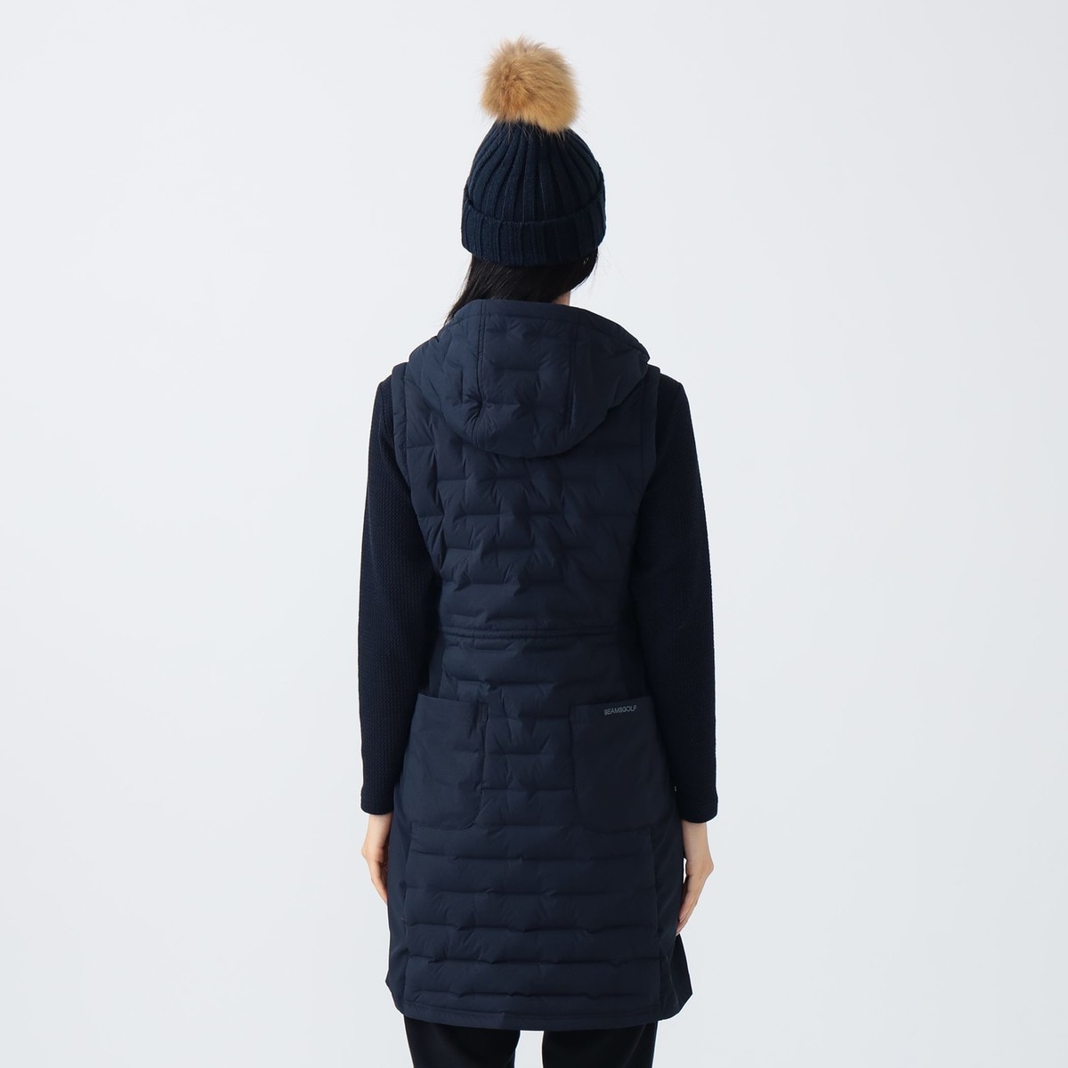 PURPLE LABEL 接結ダウン 切替ワンピース レディス(ワンピース)|BEAMS