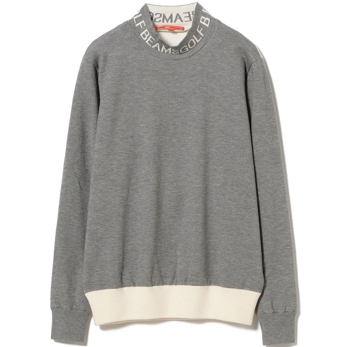 ORANGE LABEL 襟ロゴ バイカラー エアシャット ニット レディス(中間着