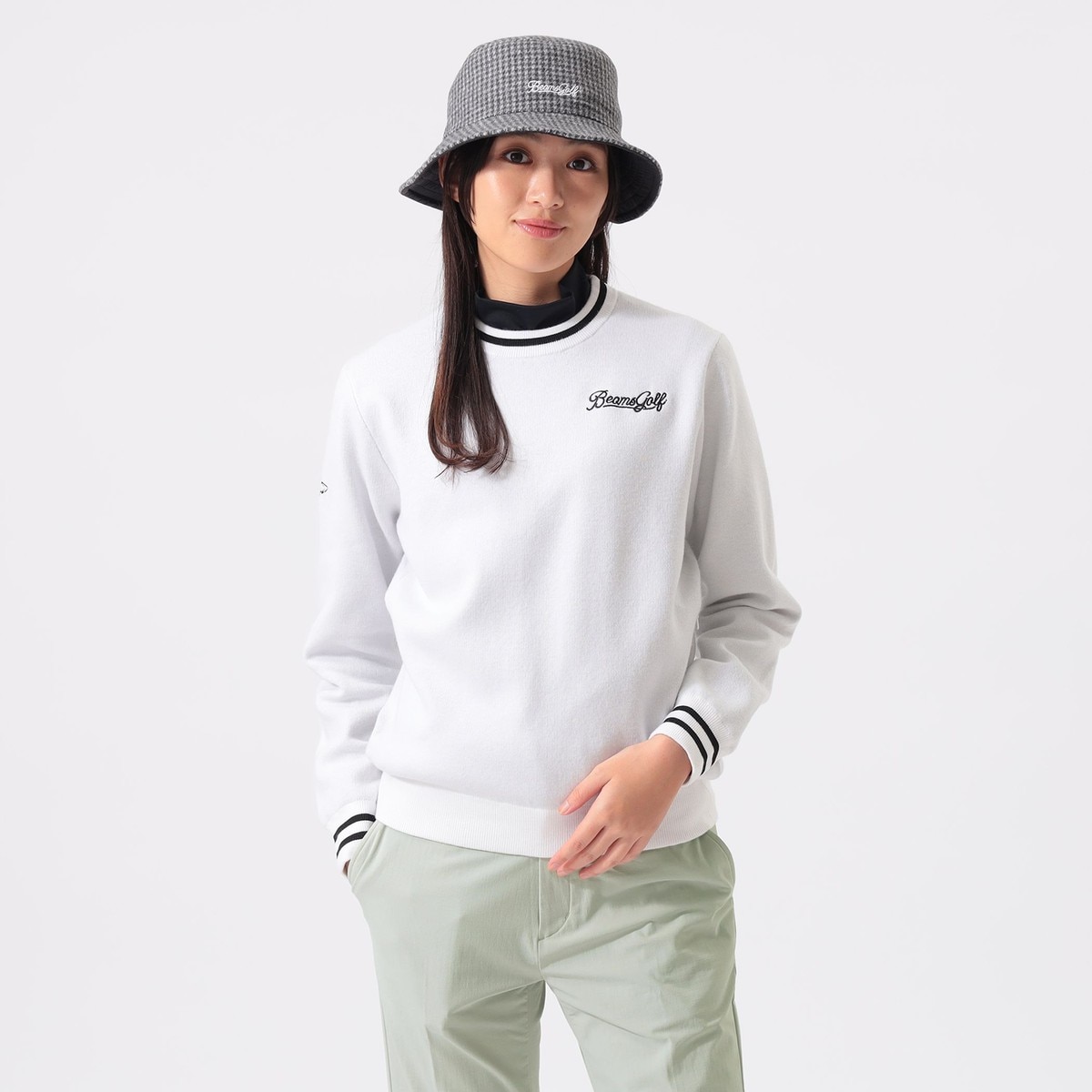 ORANGE LABEL エアシャット 縦ロゴ ニット レディス(中間着(セーター