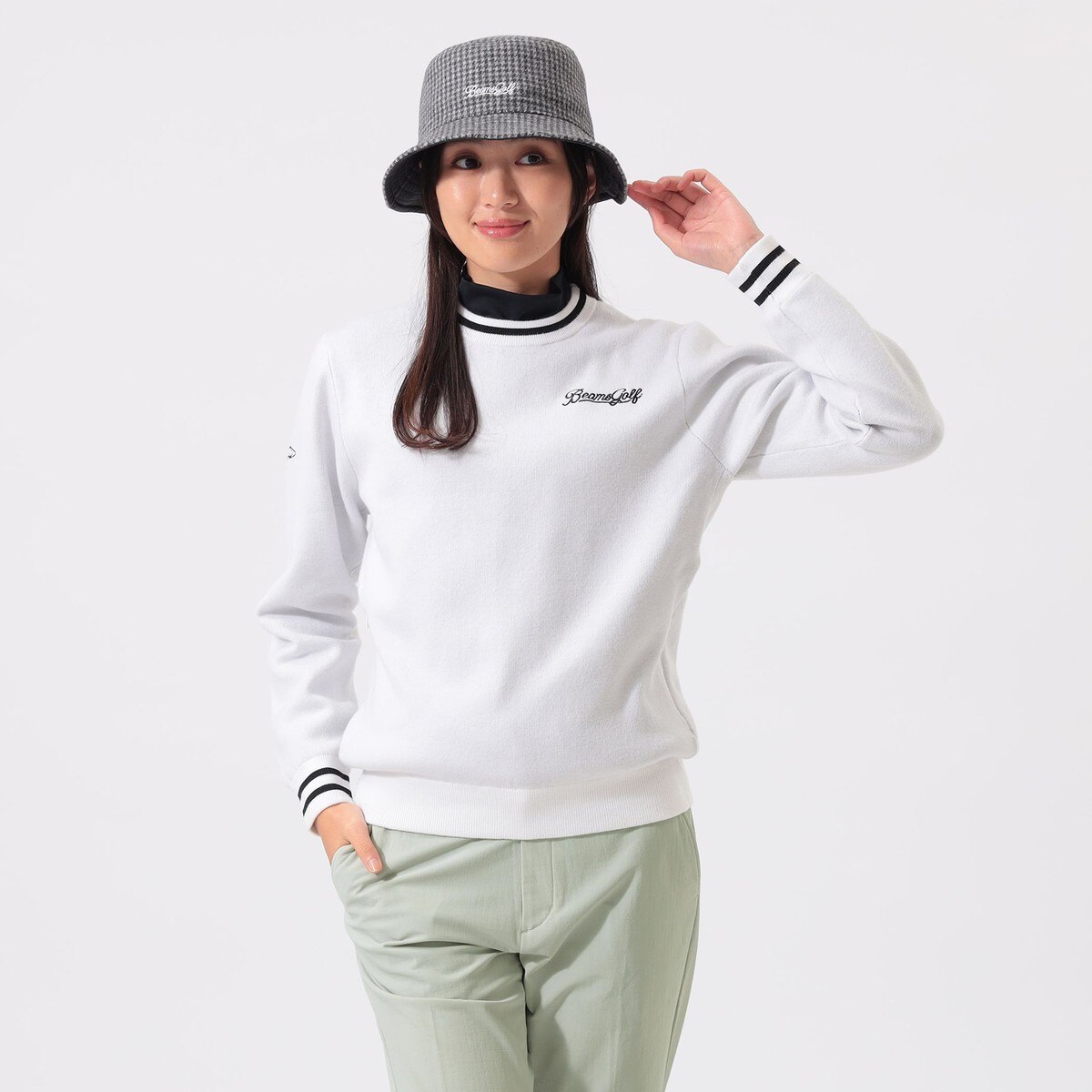 ら*ん様 BEAMS GOLF エアシャット 縦ロゴ ニット（防風） FINAL SALE おすすめ商品】｜ビームス ゴルフ 京都髙島屋S.C.店｜BEAMS
