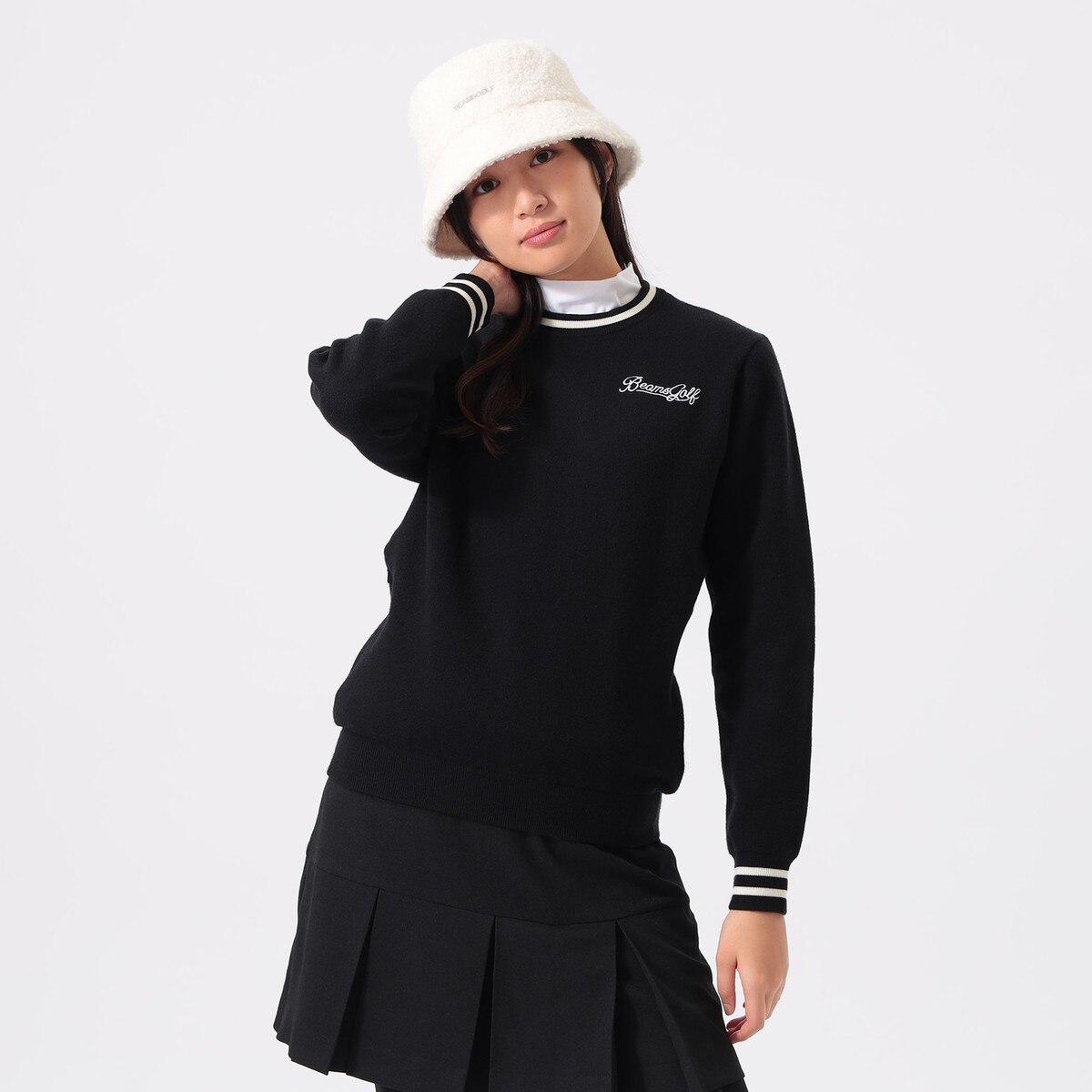 ORANGE LABEL エアシャット 縦ロゴ ニット レディス(中間着(セーター
