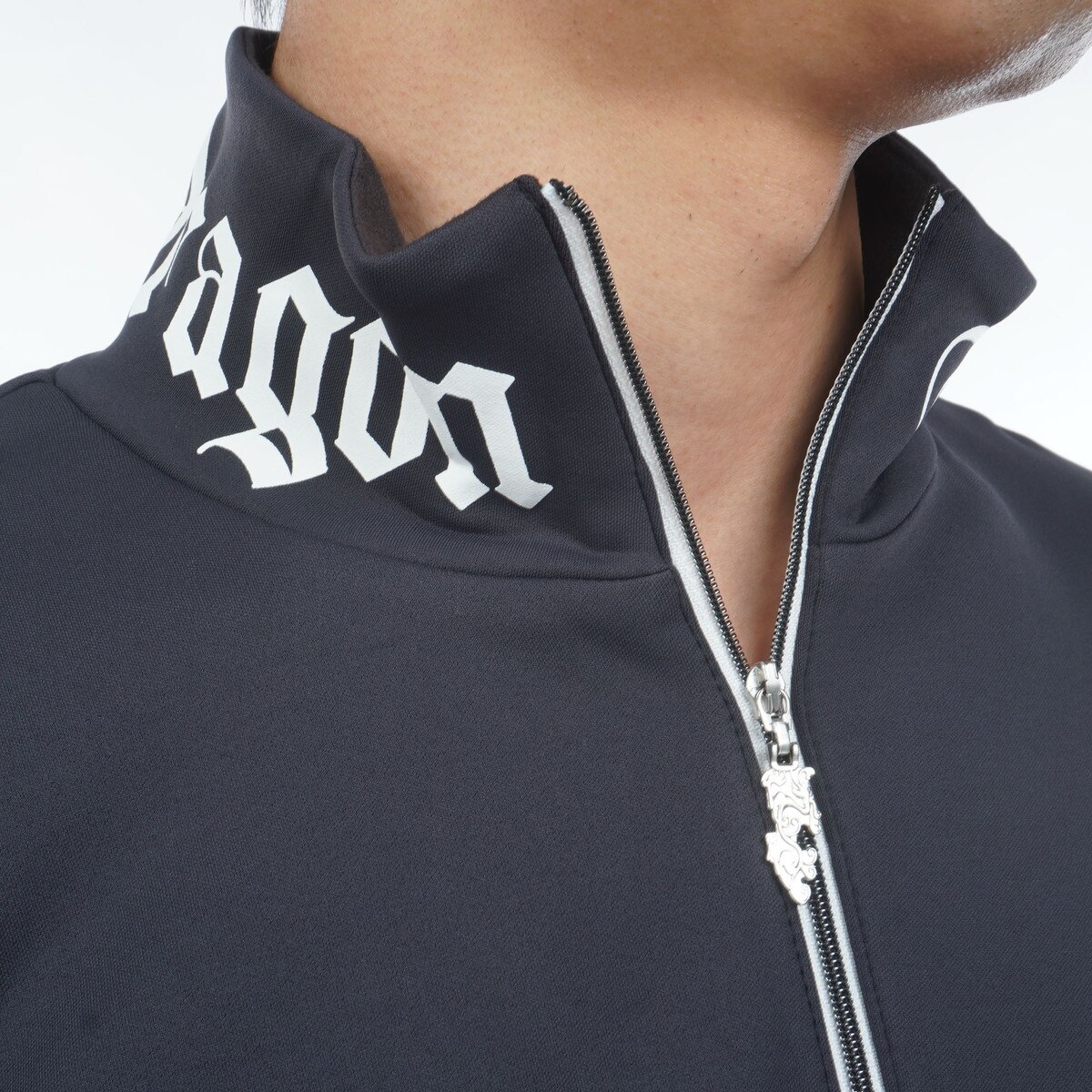 KARUISHI 裏起毛 ハーフジップモックネック長袖シャツ(長袖シャツ