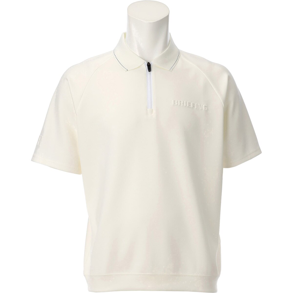 ミニ3Dロゴ リラックスフィット ハーフジップ半袖ポロシャツ(半袖