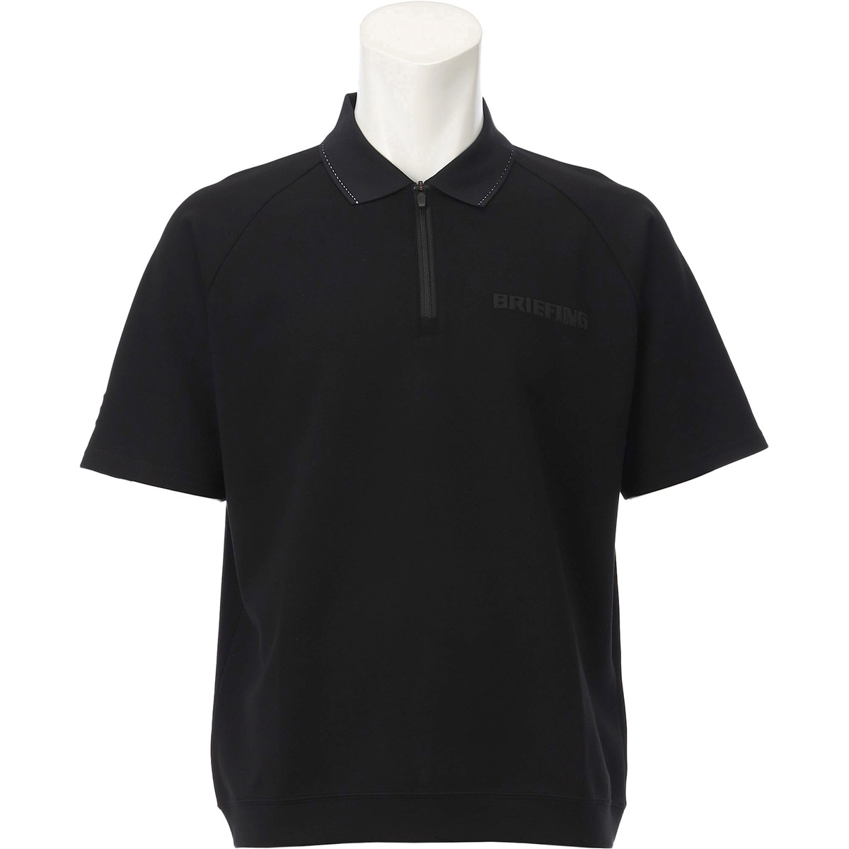 ミニ3Dロゴ リラックスフィット ハーフジップ半袖ポロシャツ(半袖