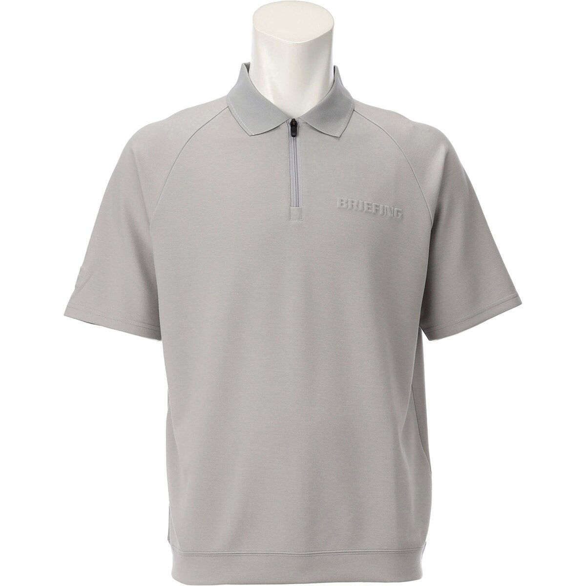 ミニ3Dロゴ リラックスフィット ハーフジップ半袖ポロシャツ(半袖