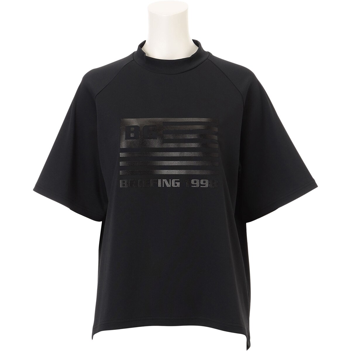 BG フラッグ リラックスフィット ハイネック半袖シャツ レディス(半袖