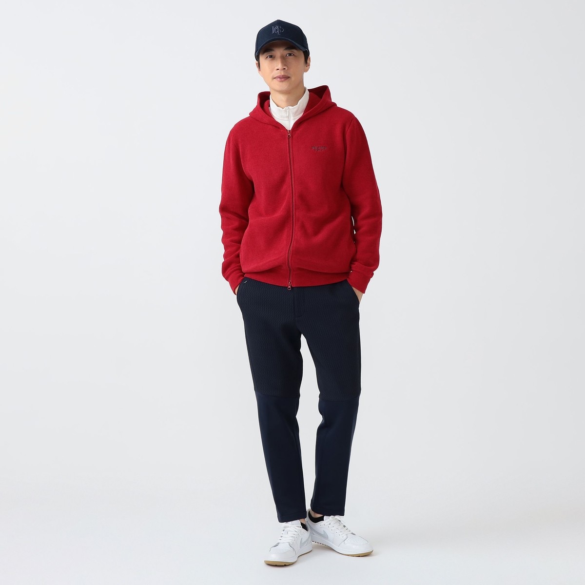 PURPLE LABEL パイル編み フルジップ パーカー(中間着(セーター