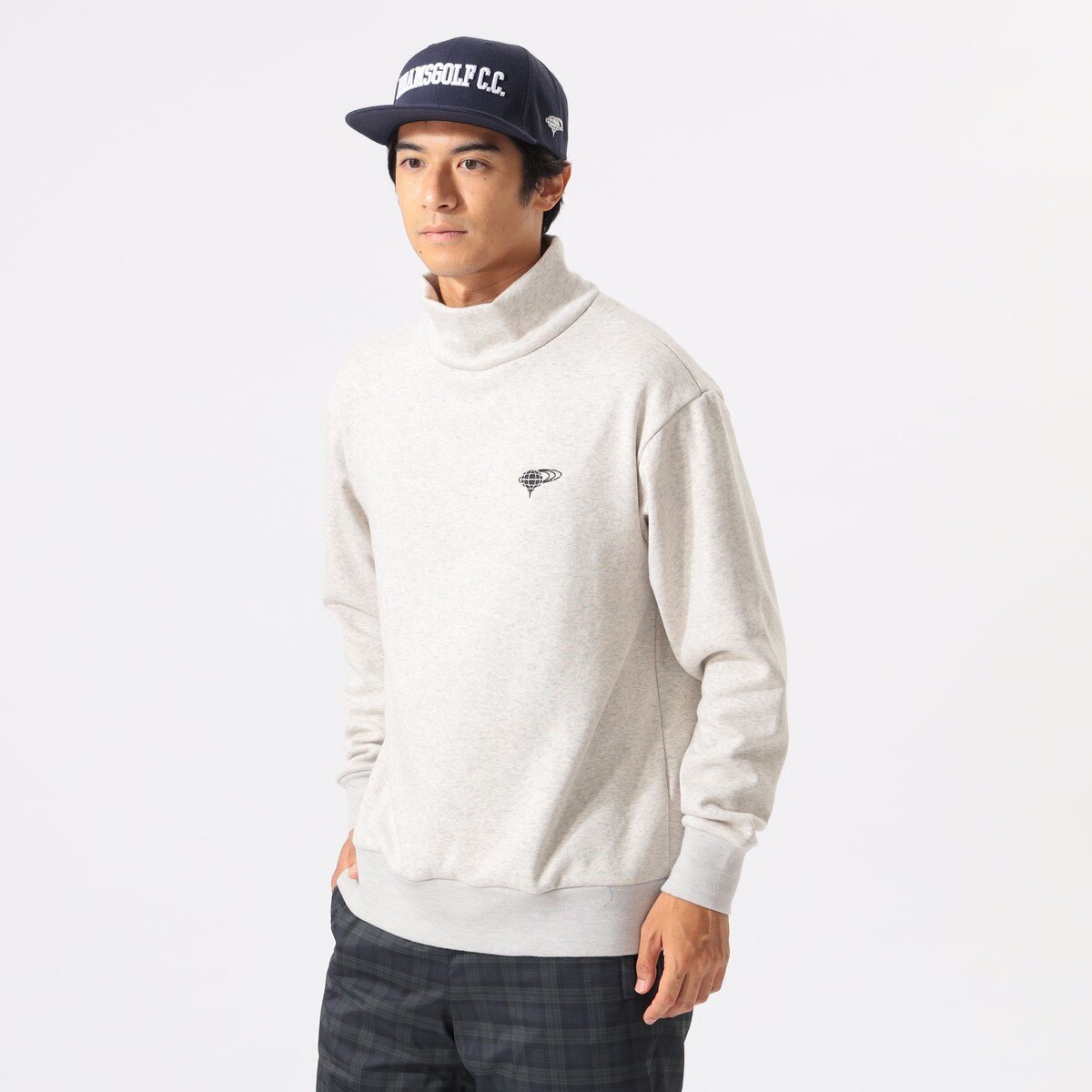 ORANGE LABEL 裏起毛 ストレッチ ハイネックスウェット(中間着 ORANGE LABEL 裏起毛 ストレッチ ハイネックスウェット(中間着