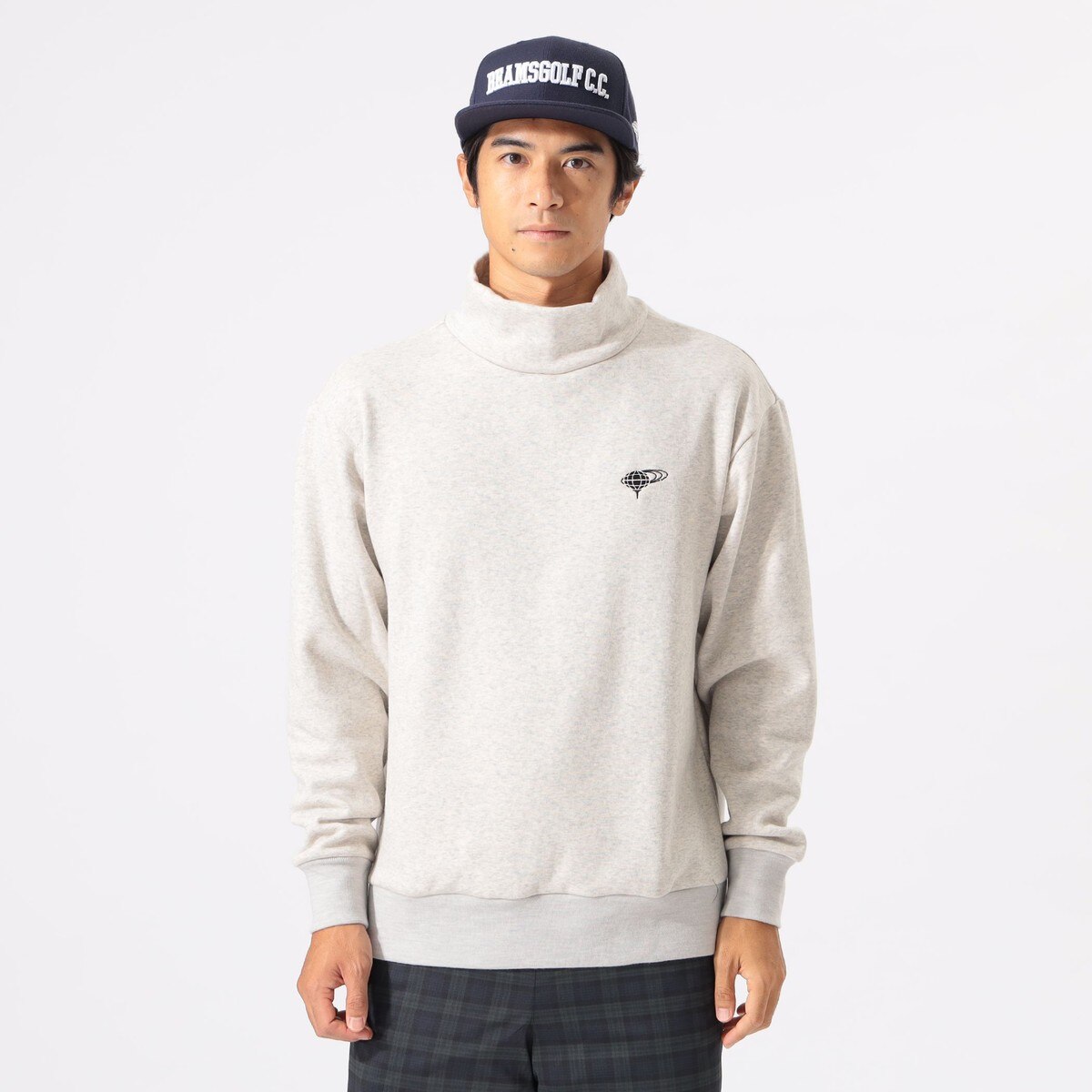 ORANGE LABEL 裏起毛 ストレッチ ハイネックスウェット(中間着