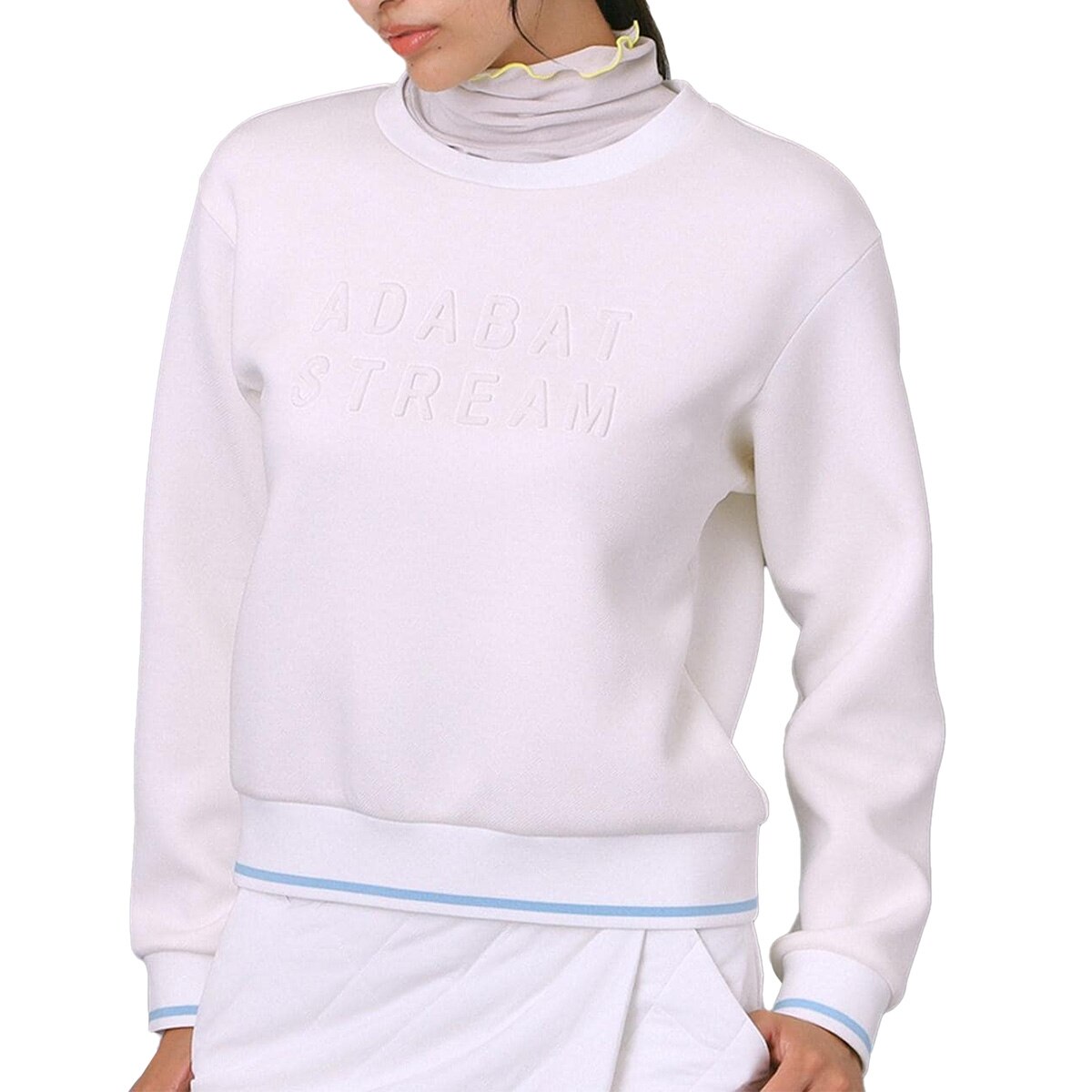 ストレッチ ツイルジャージボックスロゴプルオーバー レディス(中間着