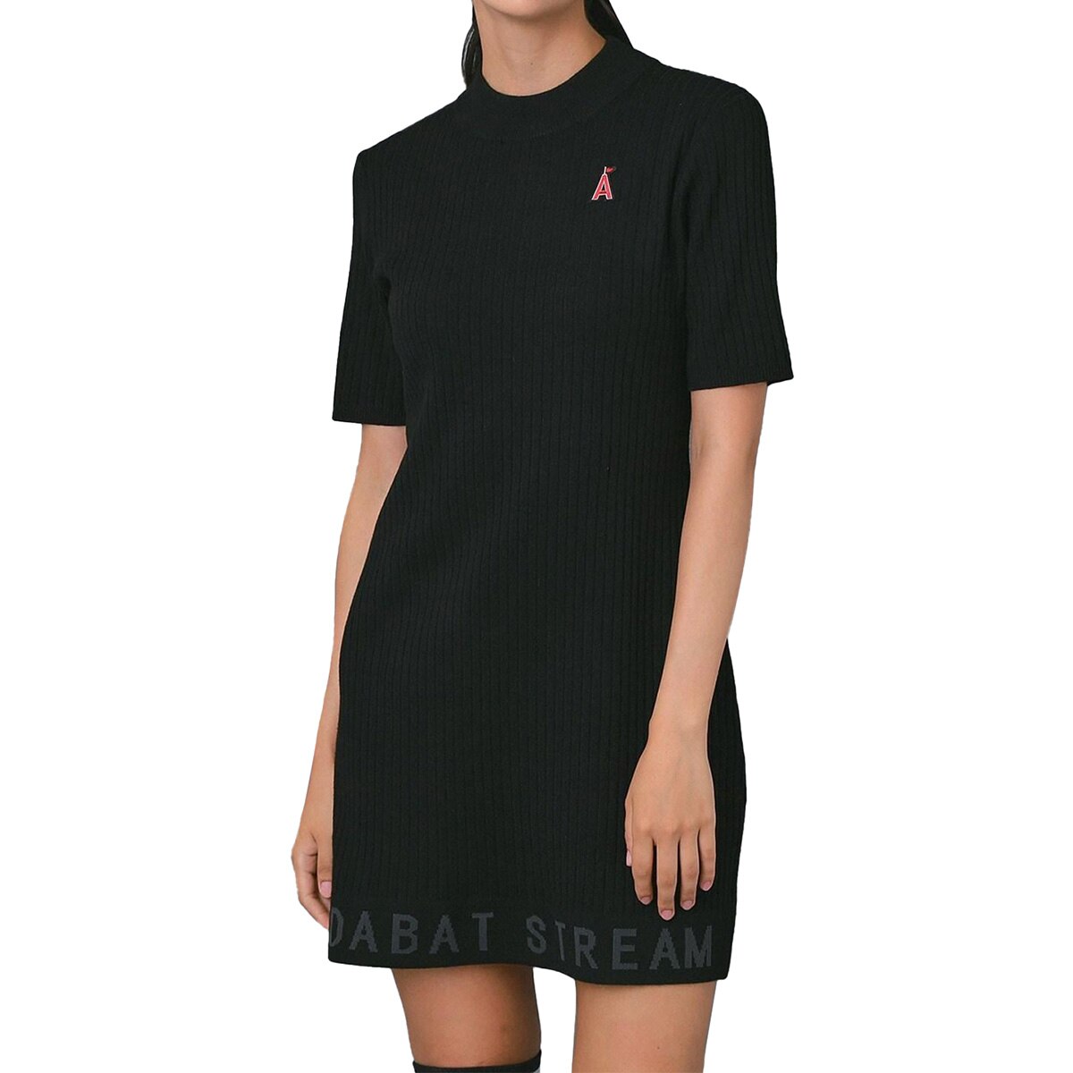 ワイドリブAラインニットワンピース レディス(ワンピース)|ADABAT