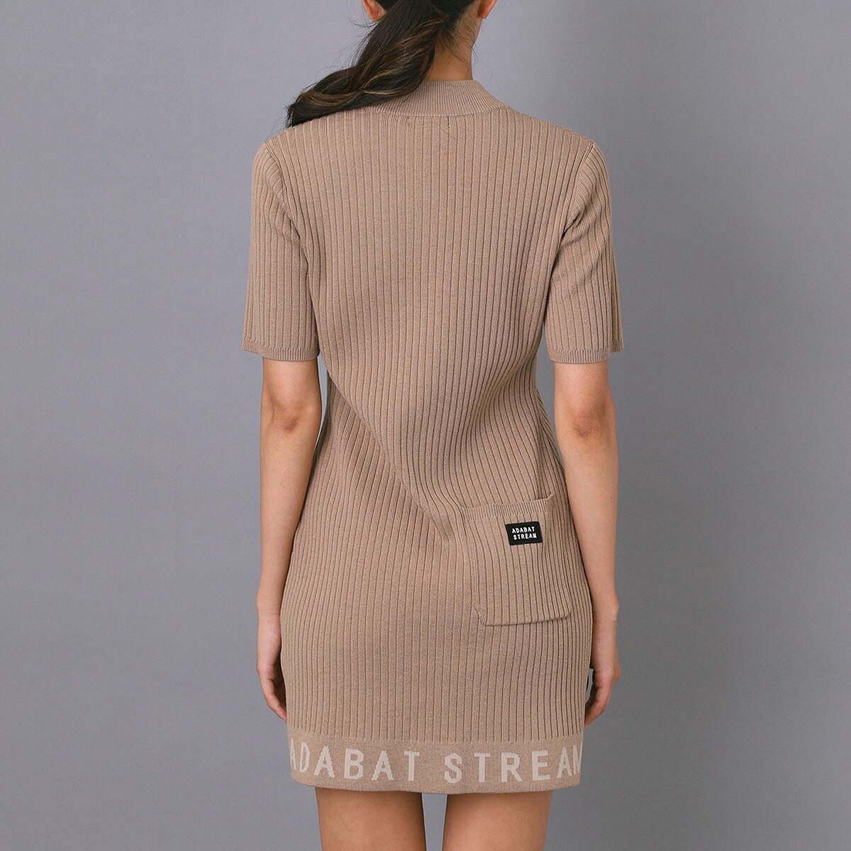 ワイドリブAラインニットワンピース レディス(ワンピース)|ADABAT