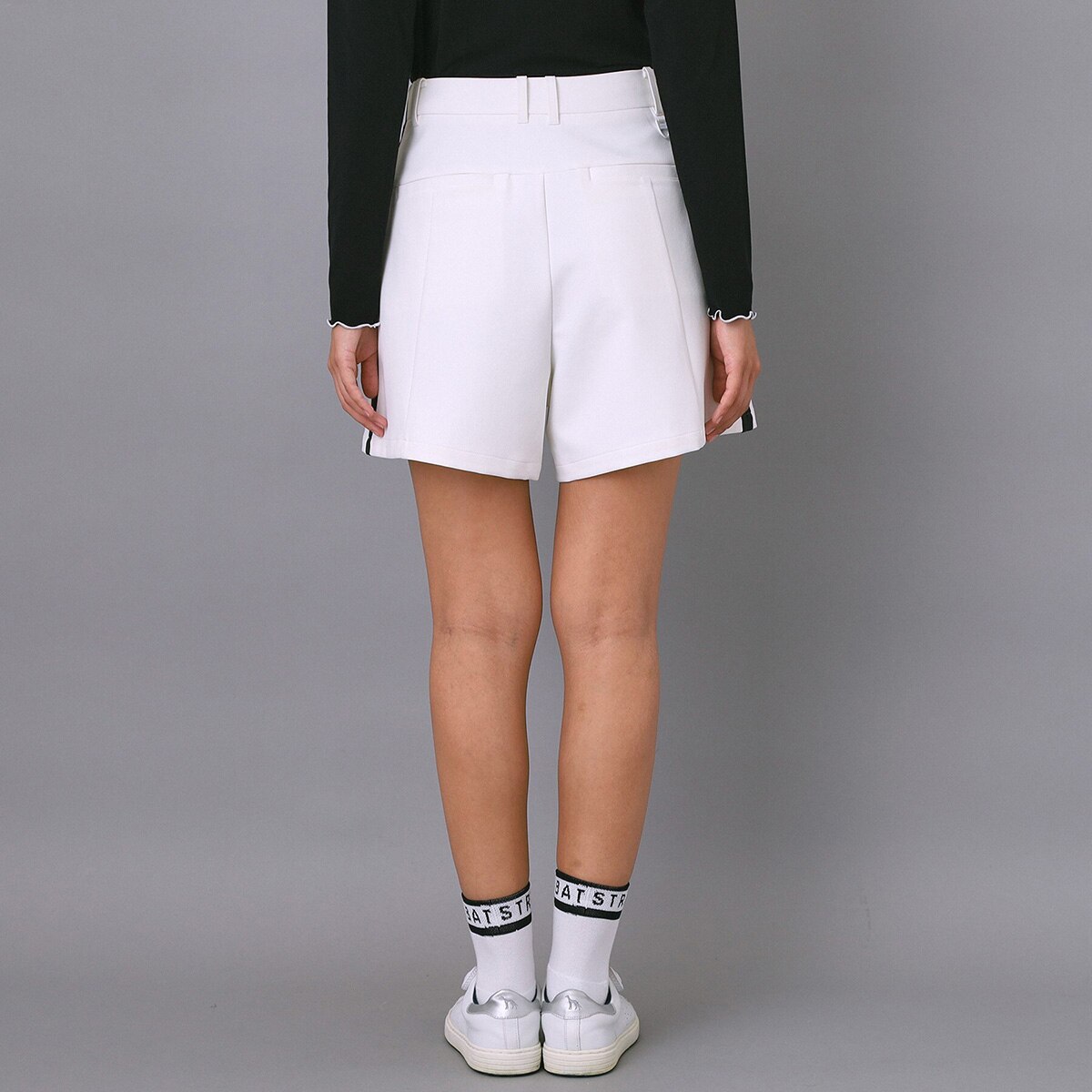 ストレッチ ドライタッチ サイドライン キュロットパンツ レディス