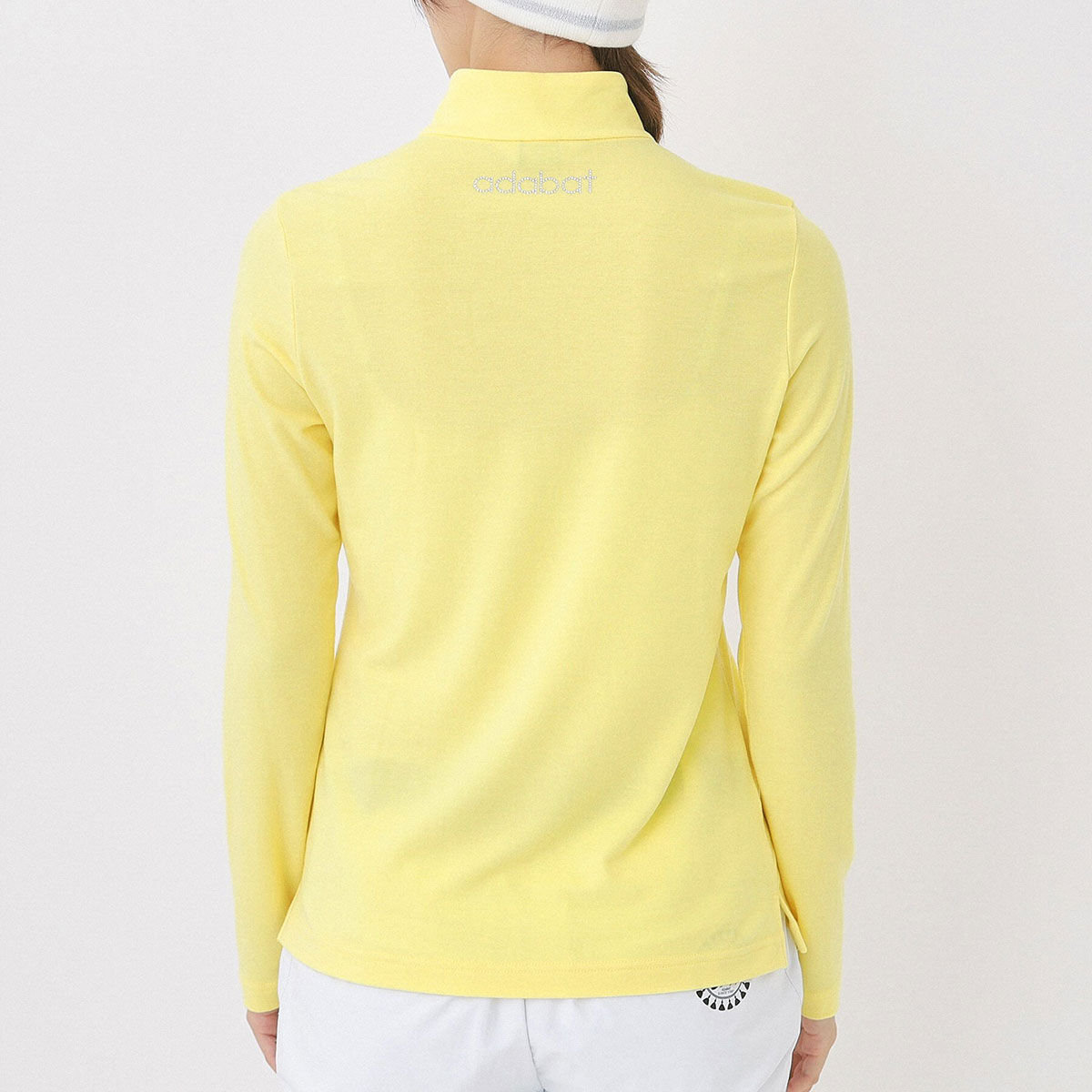 吸湿発熱 ハーフジップモックネック長袖Tシャツ レディス(長袖シャツ