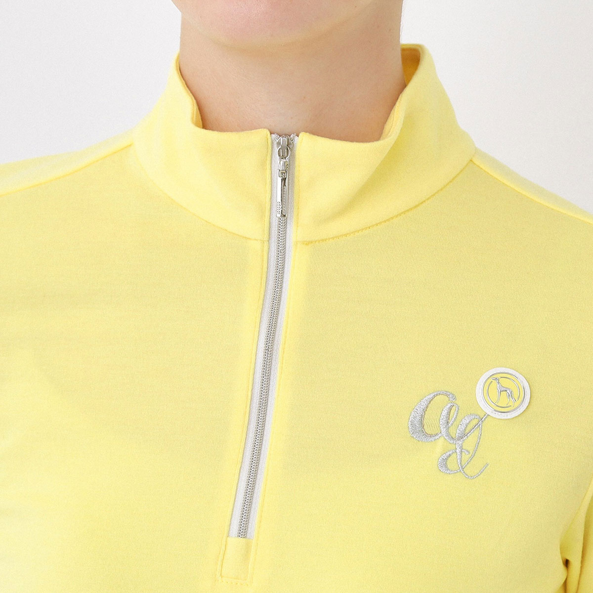 吸湿発熱 ハーフジップモックネック長袖Tシャツ レディス(長袖シャツ