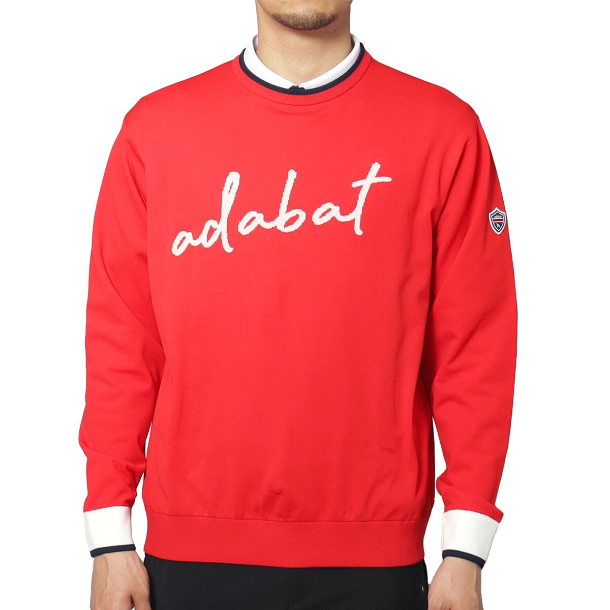 ウォッシャブル素材 サインロゴセーター(中間着(セーター、トレーナー