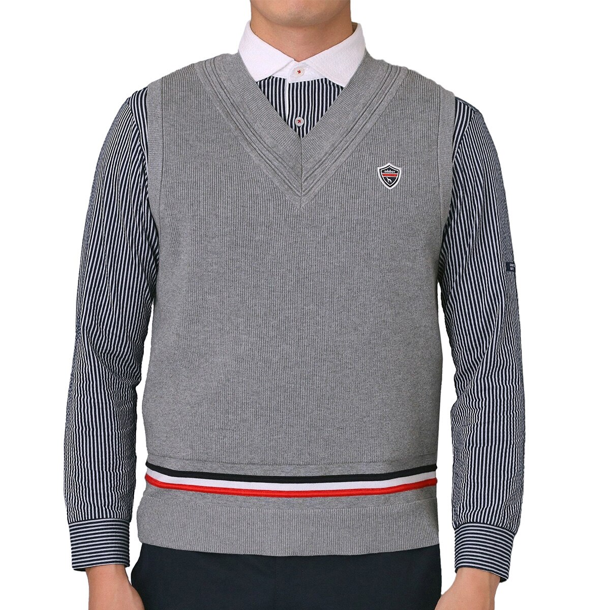 トラディショナルニットベスト(ベスト)|ADABAT NAVY(アダバット