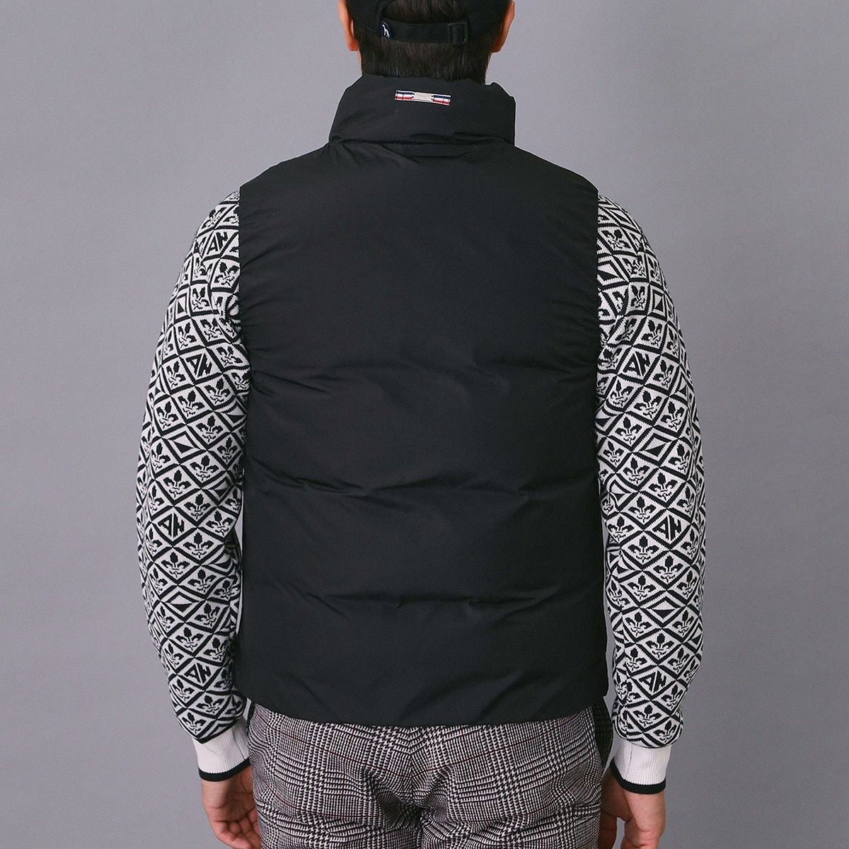 撥水 ジェットブラックダウンベスト(ベスト)|ADABAT NAVY(アダバット