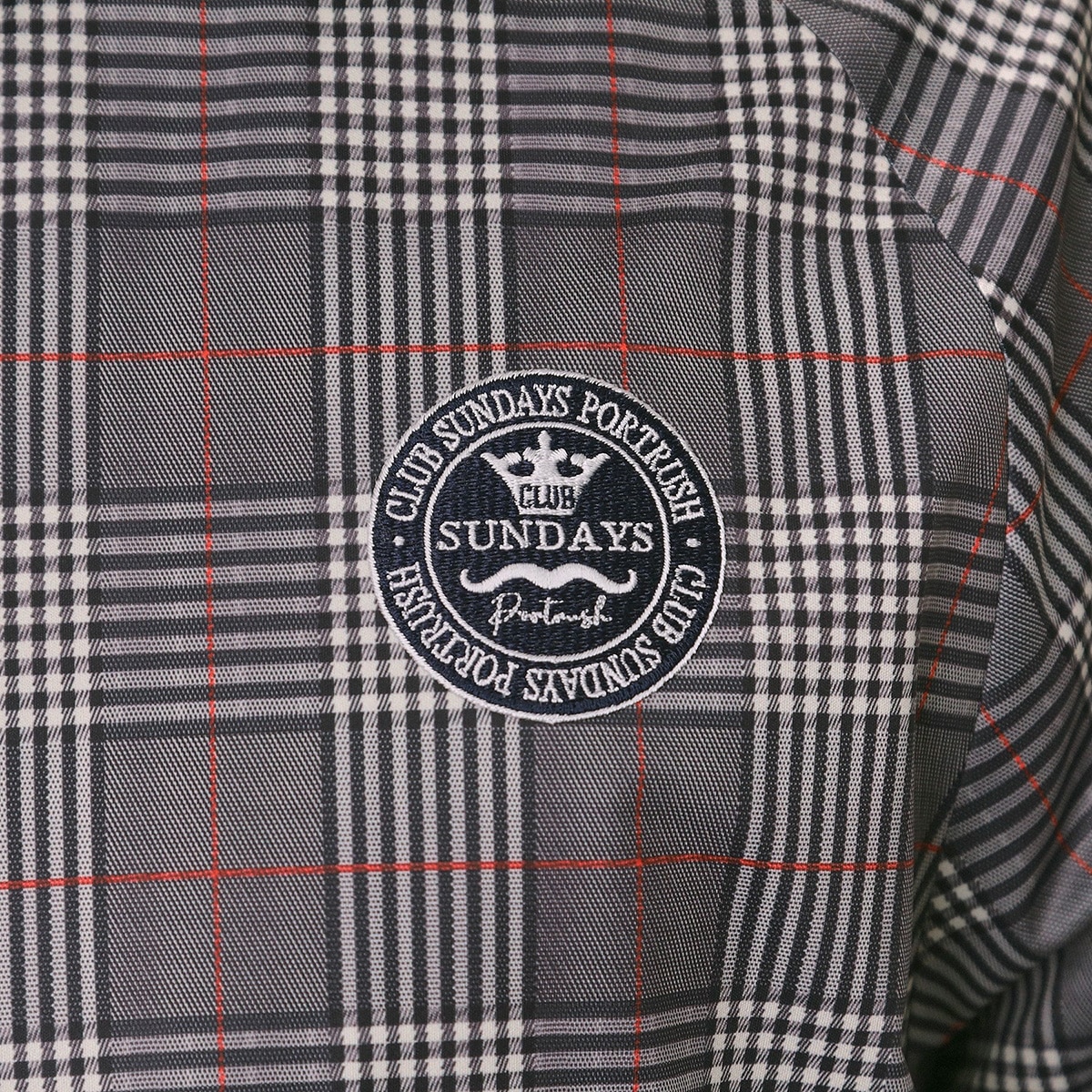 Stretch Water-Repellent Glen Check Blouson (Outerwear (Blouson