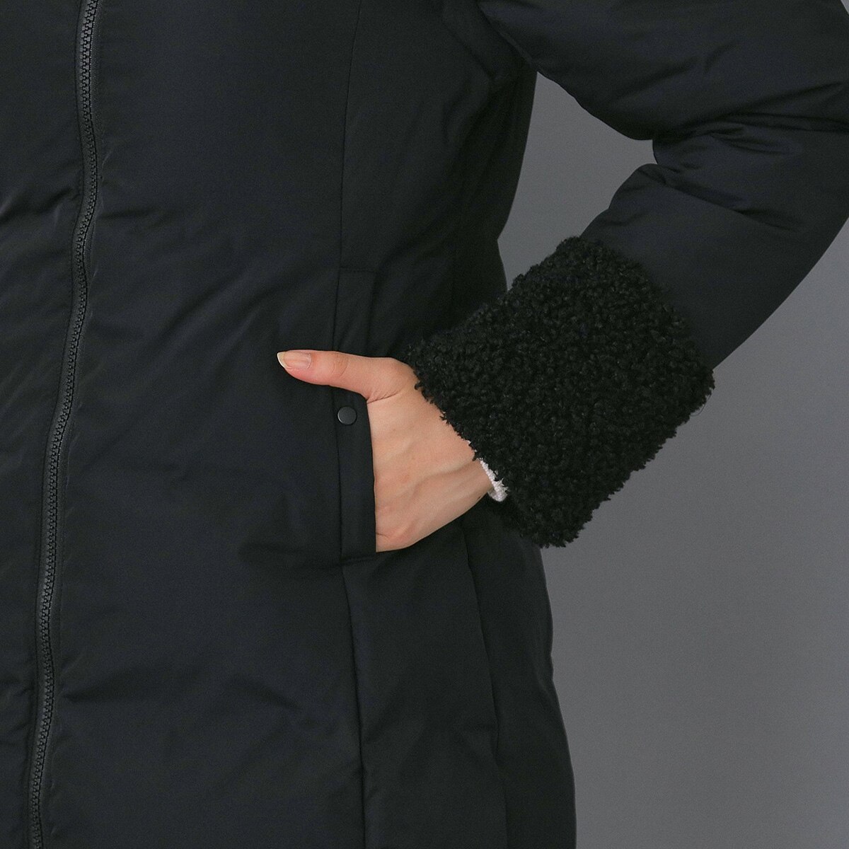 4WAY 袖 フード脱着ロングダウンジャケット レディス(アウター