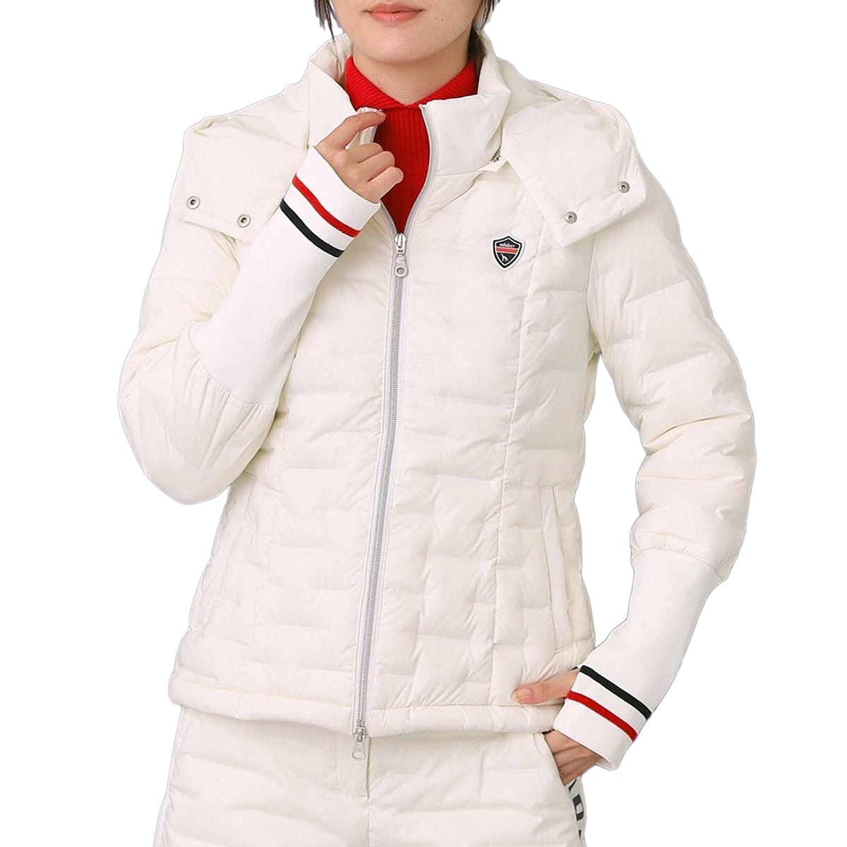 ストレッチ 2WAYダウンジャケット レディス(アウター(ブルゾン