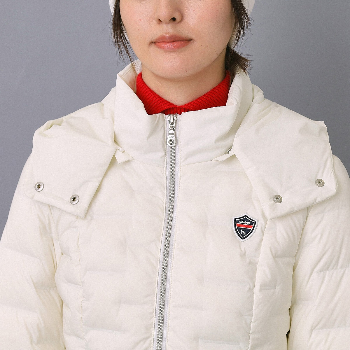 ストレッチ 2WAYダウンジャケット レディス(アウター(ブルゾン