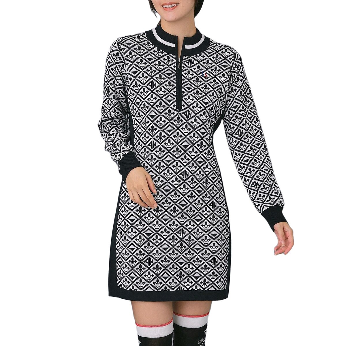 アダバットネイビー　ADABAT NAVY　フルールドリスニットワンピース　レディス フルールドリスニットワンピース レディス(ワンピース)|ADABAT NAVY