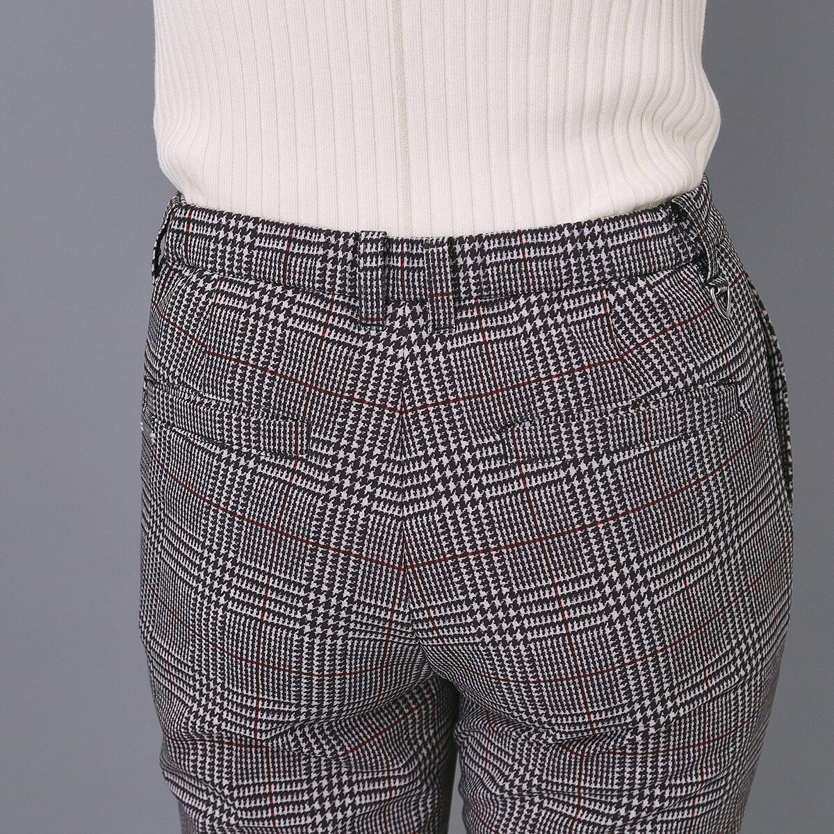 ストレッチ ハイブリットダウンストレートパンツ レディス(ロング