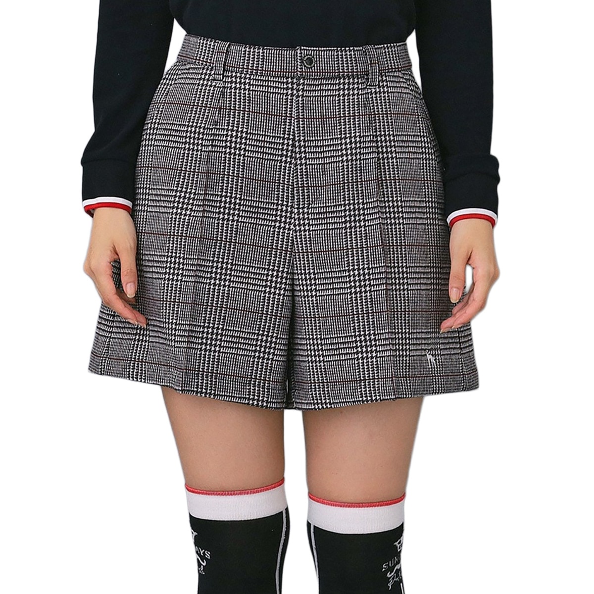 ストレッチ ハイブリッドダウンキュロットパンツ レディス(ハーフ