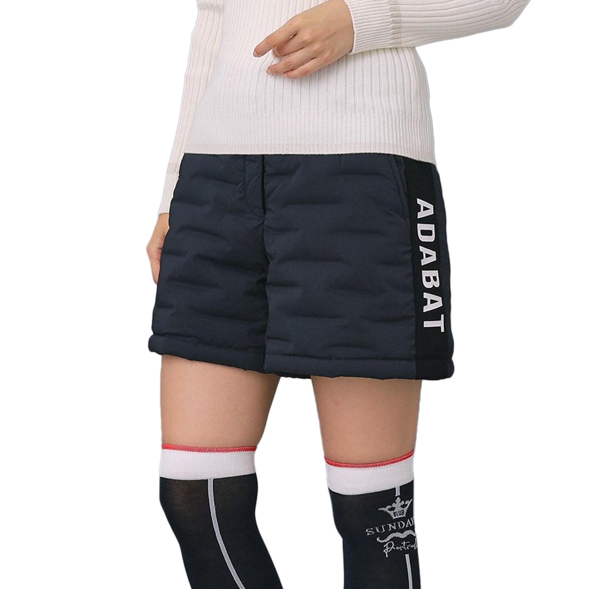 アダバットネイビー　ADABAT NAVY　ストレッチ ダウンキュロットパンツ　レディス ストレッチ ダウンキュロットパンツ レディス(ハーフパンツ)|ADABAT