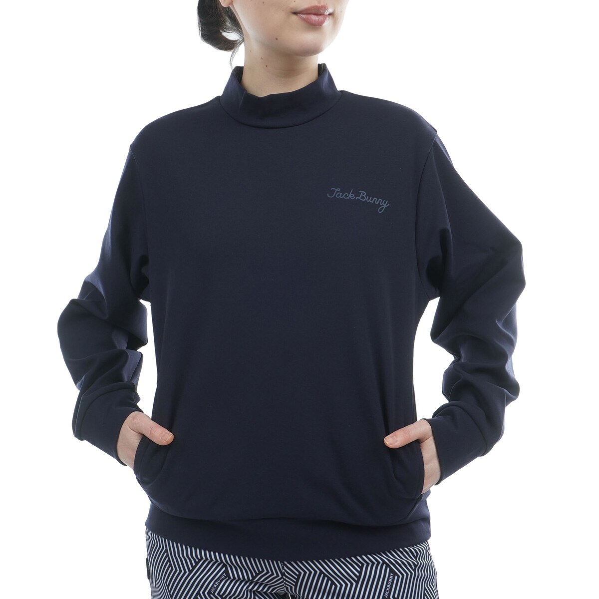 ダンボール ストレッチモックネック長袖シャツ レディス(長袖シャツ