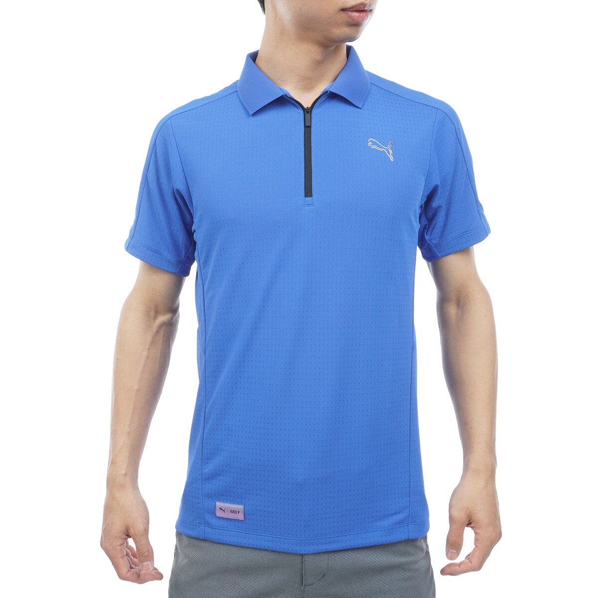 Puma 青 ポロシャツ & ショートパンツ セット PUMA x AMI☆POLO プーマ アミ パリス ポロシャツ コラボ 半袖 (AMI
